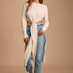 Lulus long line Sweater NWOT